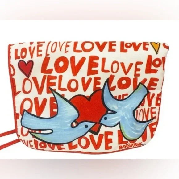 NWOT Brighton Love Dove Jewelry Roll - Picture 3 of 7